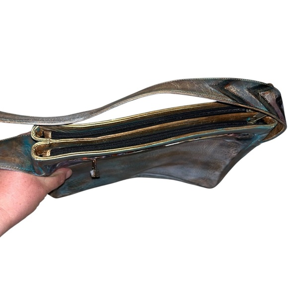 Jane yoo wearable art leather purse shoulder bag vintage retro - Picture 6 of 7